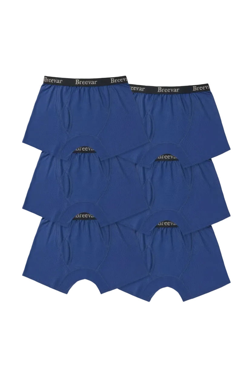 6-Pack Men's Mesh Performance Quick Dry Boxer Brief