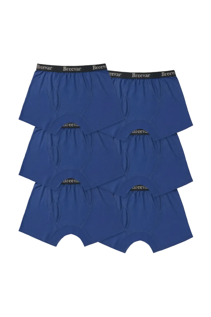6-Pack Men's Mesh Performance Quick Dry Boxer Brief