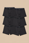 breevar mesh modal all day boxer brief black 6-pack