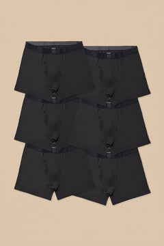 breevar mesh modal all day boxer brief black 6-pack
