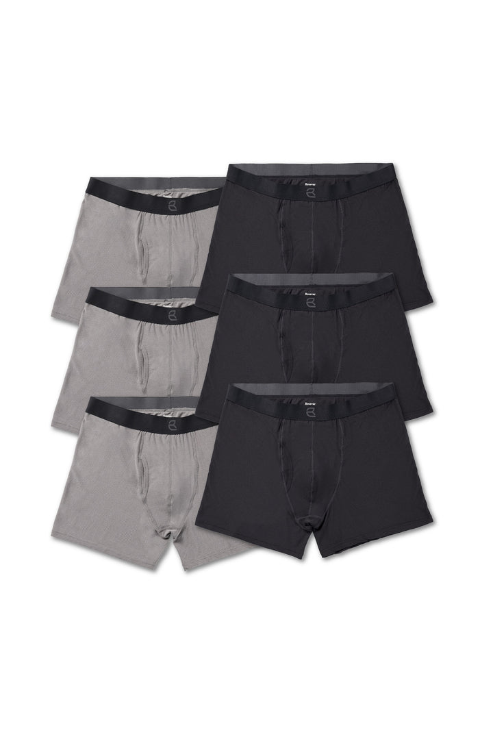 6-Pack Men's Mesh Modal All-Day 2nd Skin Boxer Brief
