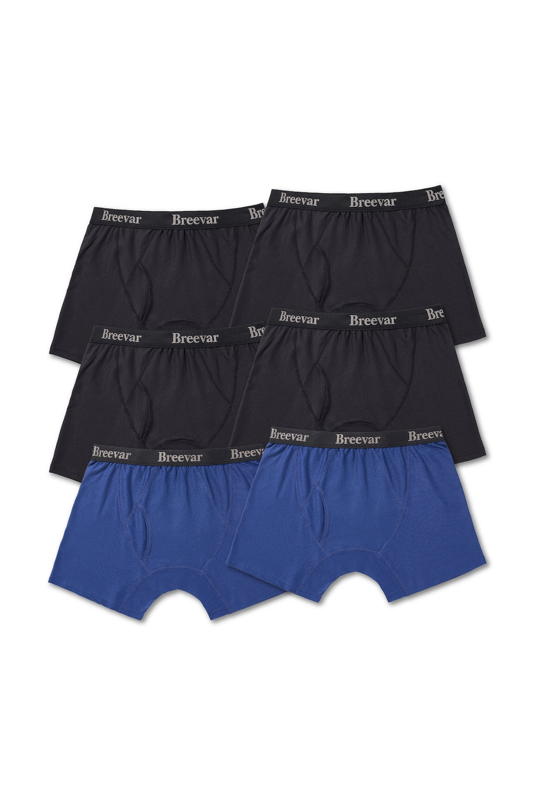 6-Pack Men's Mesh Performance Quick Dry Boxer Brief
