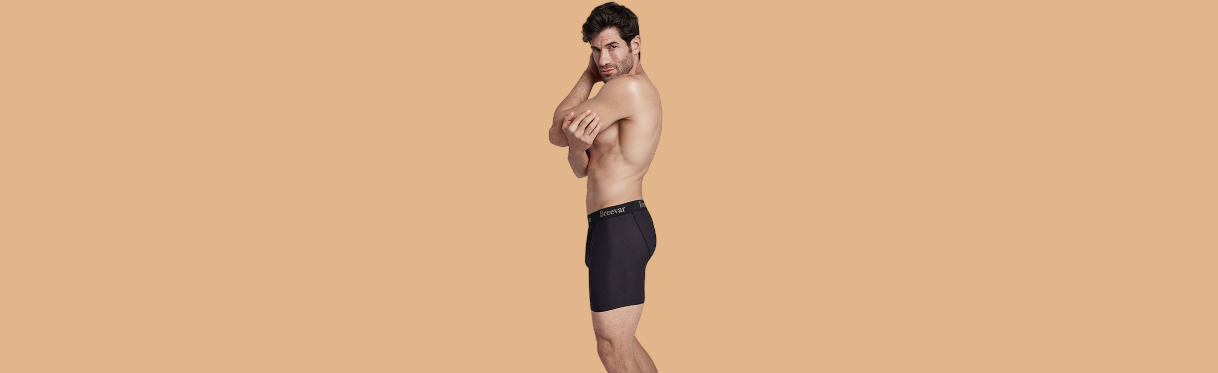 breevar mesh performance men's underwear black