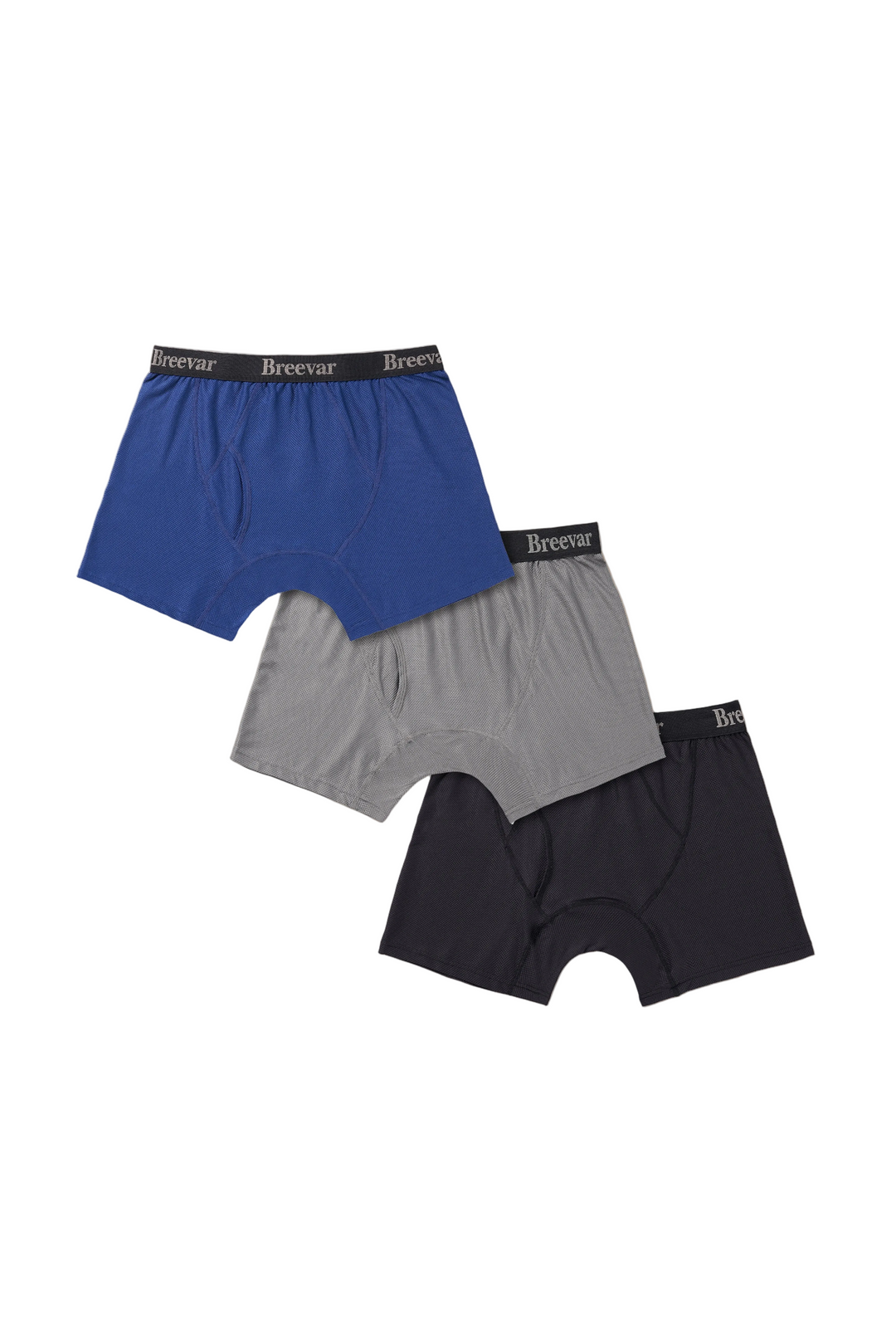 3-Pack Men's Mesh Performance Quick Dry Boxer Briefs