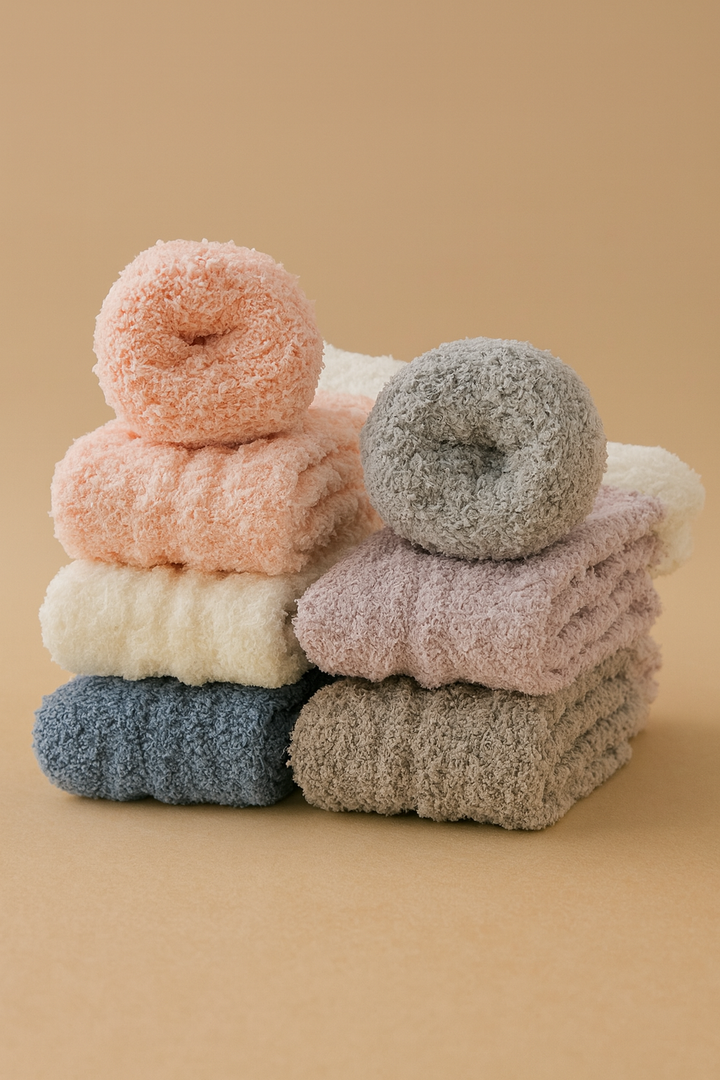 Breevar Warm & Cozy Gifts for Women, Stocking Stuffers, Fluffy Fuzzy Plush Sleeping Slipper Socks - Soft Warm Fabric, bundle