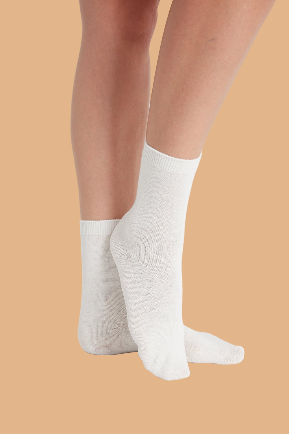breevar women's white hemp socks