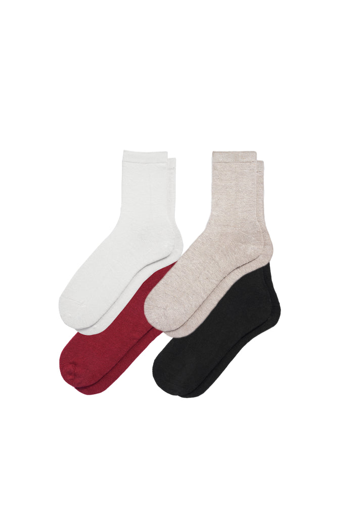 Women's Hemp Crew Socks 4-Pack