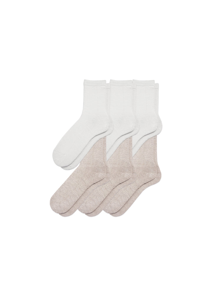 Women's Hemp Crew Socks 6-Pack