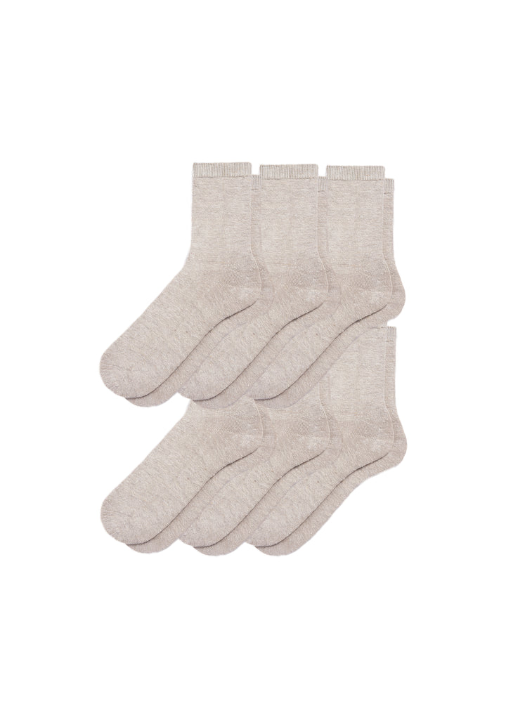 Women's Hemp Crew Socks 6-Pack