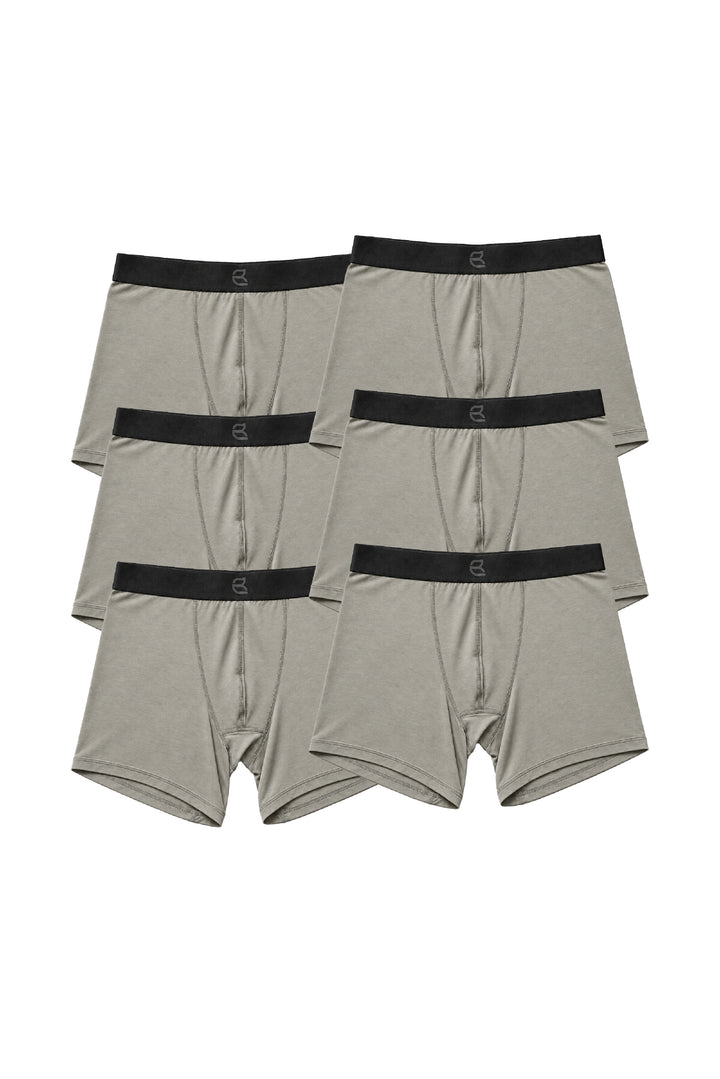 6-Pack Men's Modal Boxer Briefs – Ultra-Soft & Breathable Modal Underwear (60s Fine Yarn) | S–2XL
