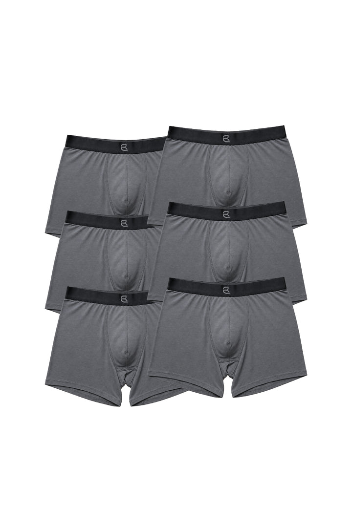 6-Pack Men's Modal Boxer Briefs – Ultra-Soft & Breathable Modal Underwear (60s Fine Yarn) | S–2XL