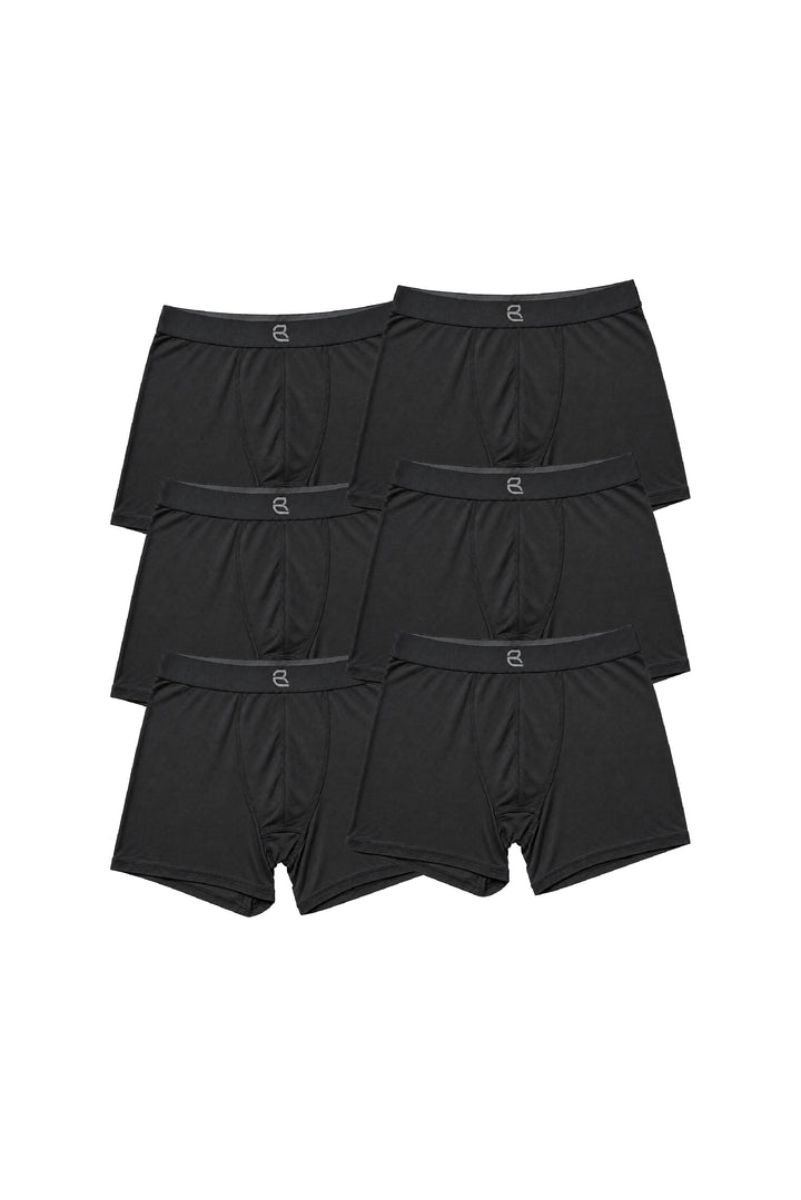 6-Pack Men's Modal Boxer Briefs – Ultra-Soft & Breathable Modal Underwear (60s Fine Yarn) | S–2XL