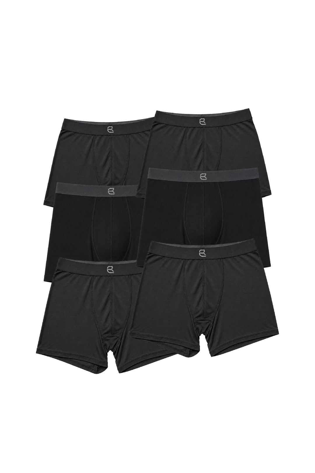 6-Pack Men's Modal Boxer Briefs – Ultra-Soft & Breathable Modal Underwear (60s Fine Yarn) | S–2XL