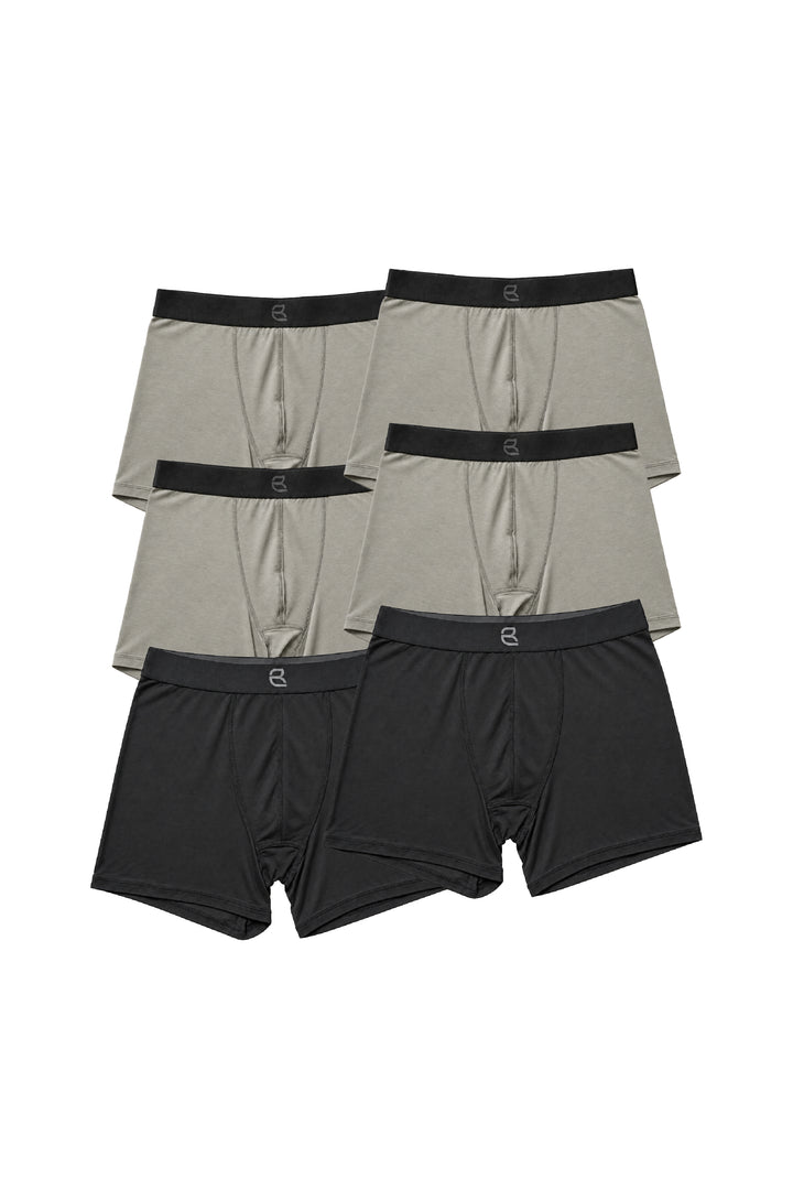 6-Pack Men's Modal Boxer Briefs – Ultra-Soft & Breathable Modal Underwear (60s Fine Yarn) | S–2XL