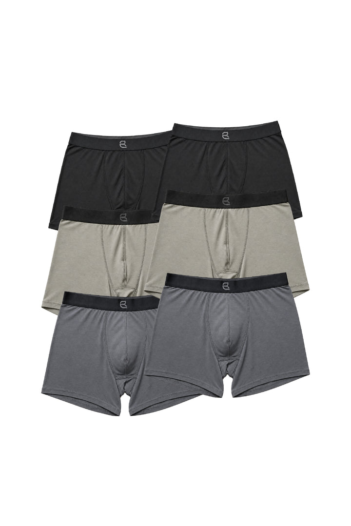 6-Pack Men's Modal Boxer Briefs – Ultra-Soft & Breathable Modal Underwear (60s Fine Yarn) | S–2XL