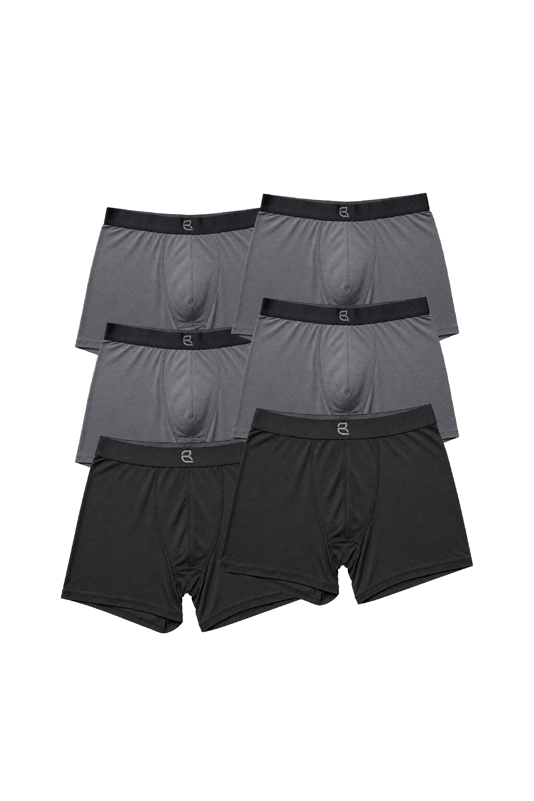 6-Pack Men's Modal Boxer Briefs – Ultra-Soft & Breathable Modal Underwear (60s Fine Yarn) | S–2XL