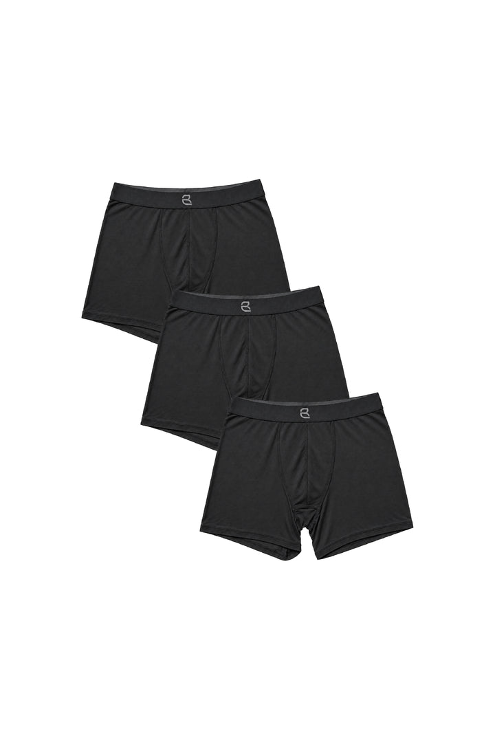 3-Pack Men's Modal Boxer Briefs – Ultra-Soft & Breathable Modal Underwear (60s Fine Yarn) | S–2XL