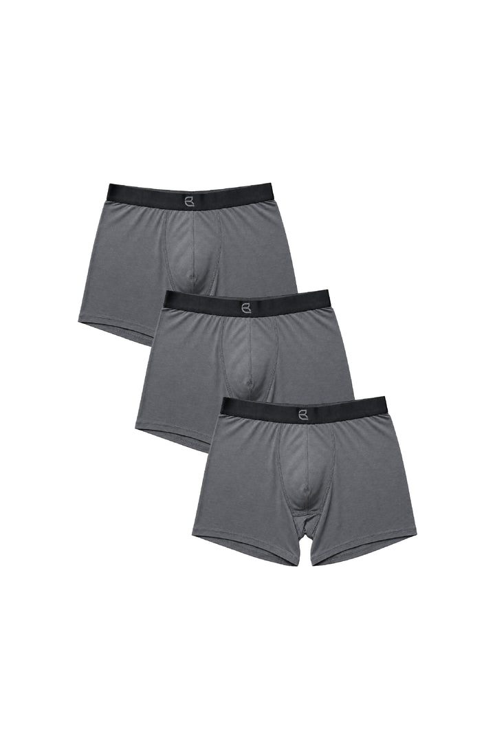 3-Pack Men's Modal Boxer Briefs – Ultra-Soft & Breathable Modal Underwear (60s Fine Yarn) | S–2XL