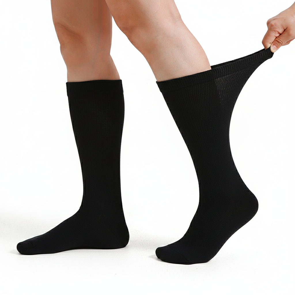 Breevar women's diabetic socks black