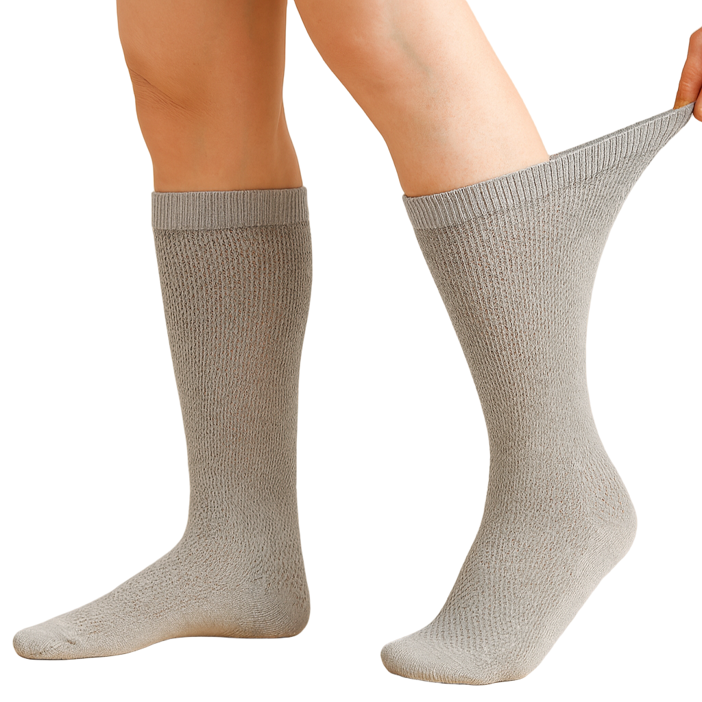 Breevar women's diabetic socks gray