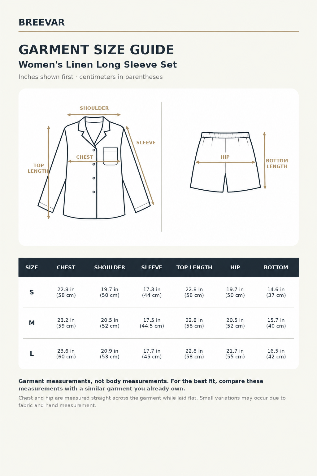 Women’s Linen Sleepwear